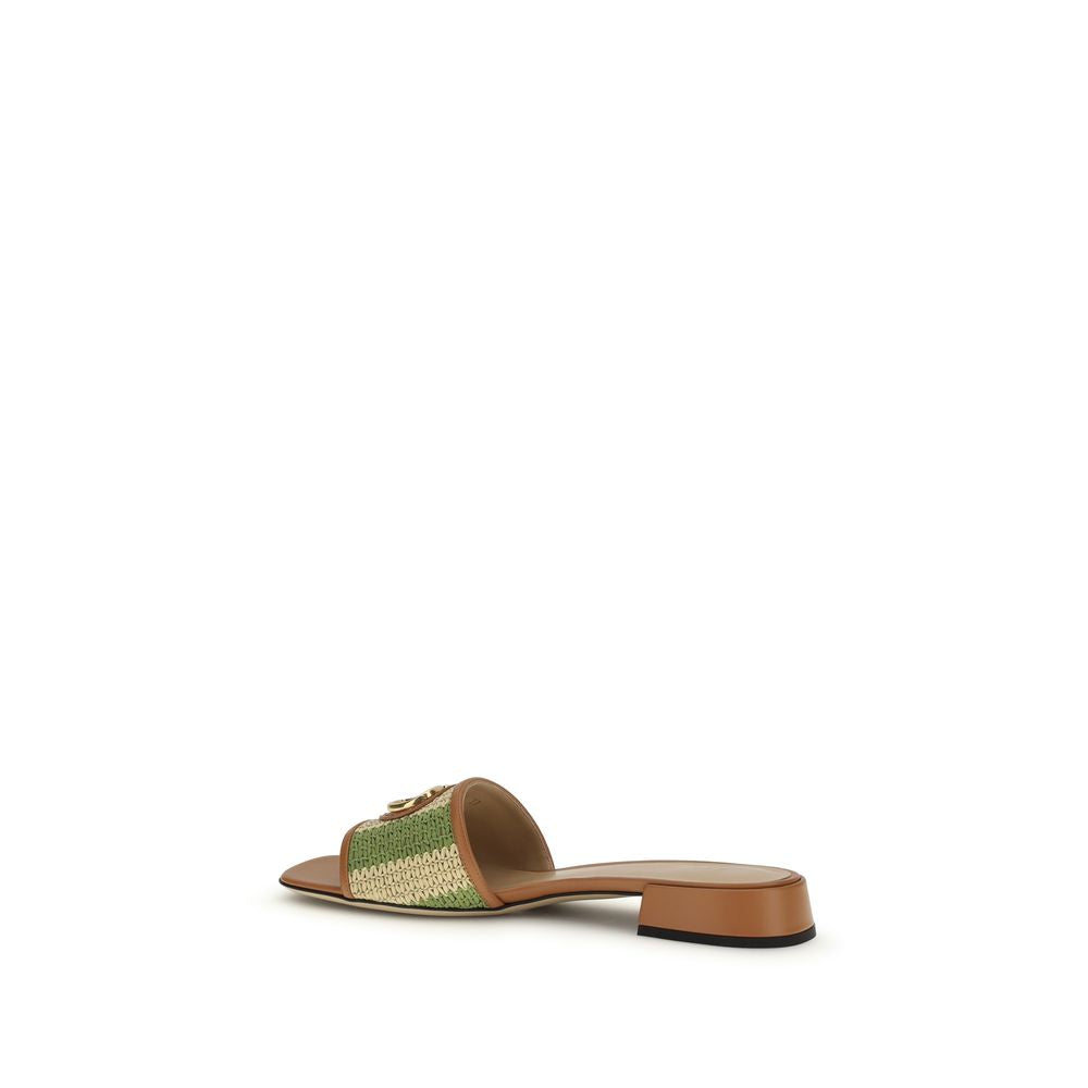 Valentino Garavani Multicolor Calf Leather Bos Taurus Sandals | Regal Royce
