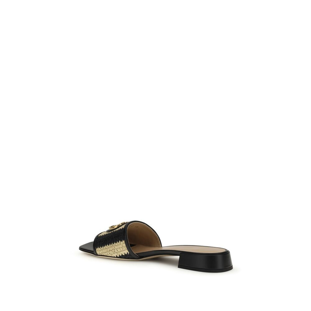 Valentino Garavani Multicolor Calf Leather Bos Taurus Sandals | Regal Royce