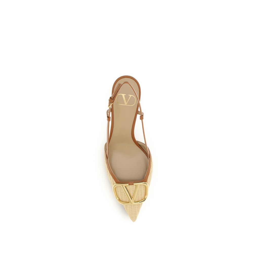 Valentino Garavani Beige Calf Leather Bos Taurus High Heel Pumps | Regal Royce