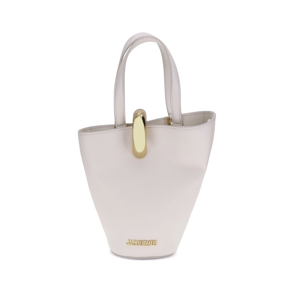 Jacquemus Beige Calf Leather Bos Taurus Shoulder Bag | Regal Royce