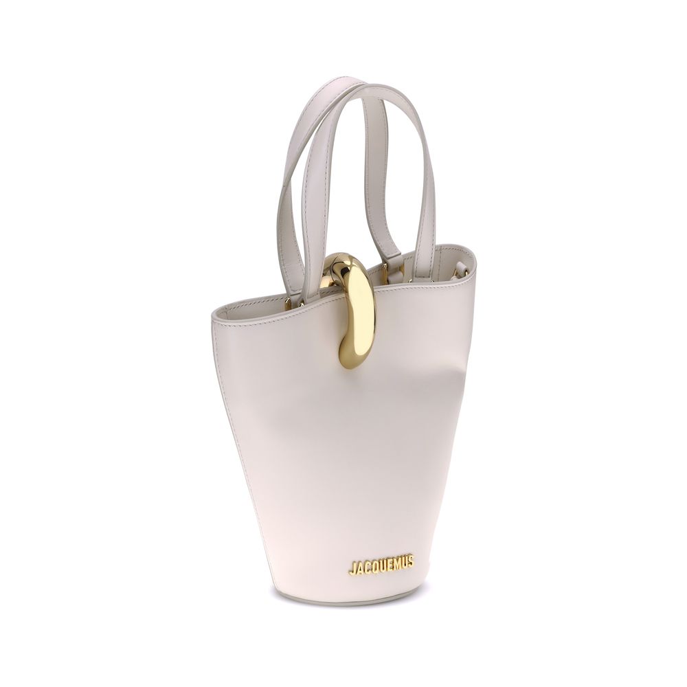 Jacquemus Beige Calf Leather Bos Taurus Shoulder Bag | Regal Royce