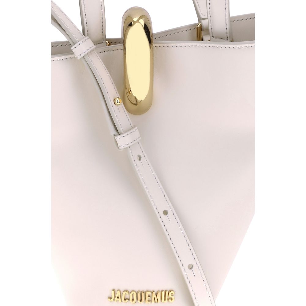 Jacquemus Beige Calf Leather Bos Taurus Shoulder Bag | Regal Royce