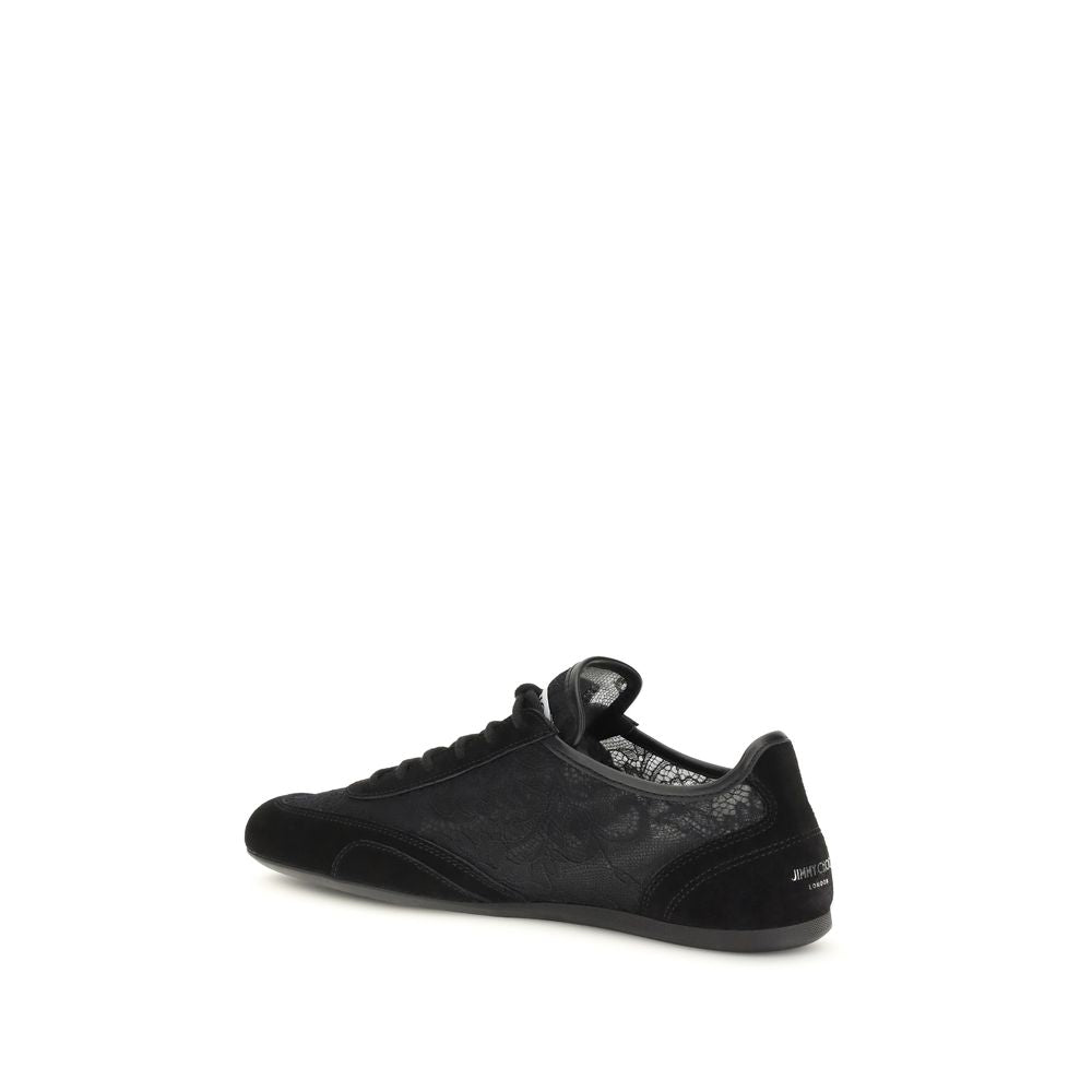 Jimmy Choo Black Calf Leather Bos Taurus Athletic Sneakers | Regal Royce