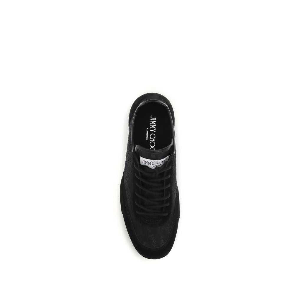 Jimmy Choo Black Calf Leather Bos Taurus Athletic Sneakers | Regal Royce