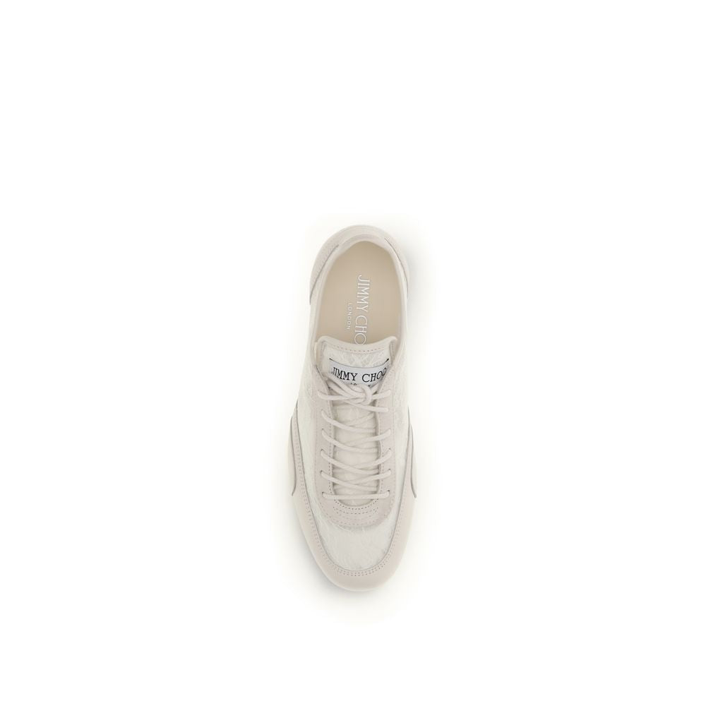 Jimmy Choo Beige Calf Leather Bos Taurus Athletic Sneakers | Regal Royce