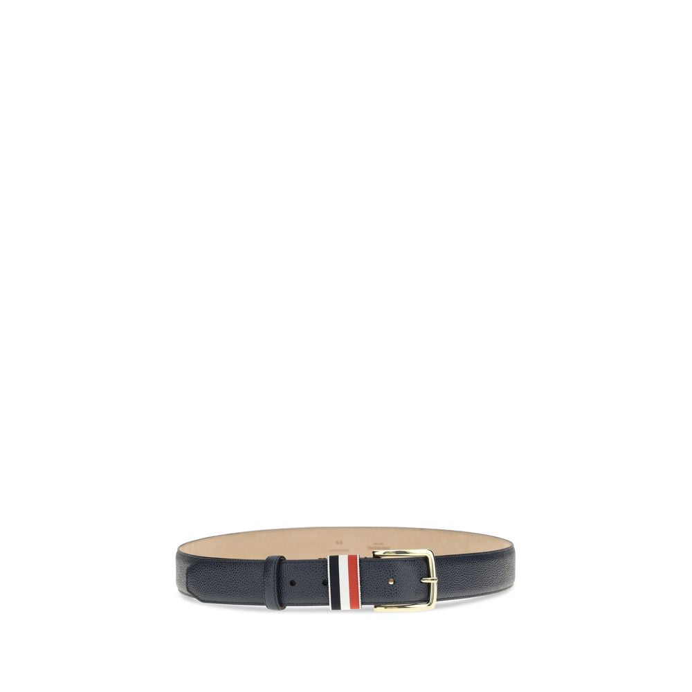 Thom Browne Blue Calf Leather Bos Taurus Regular Belt | Regal Royce