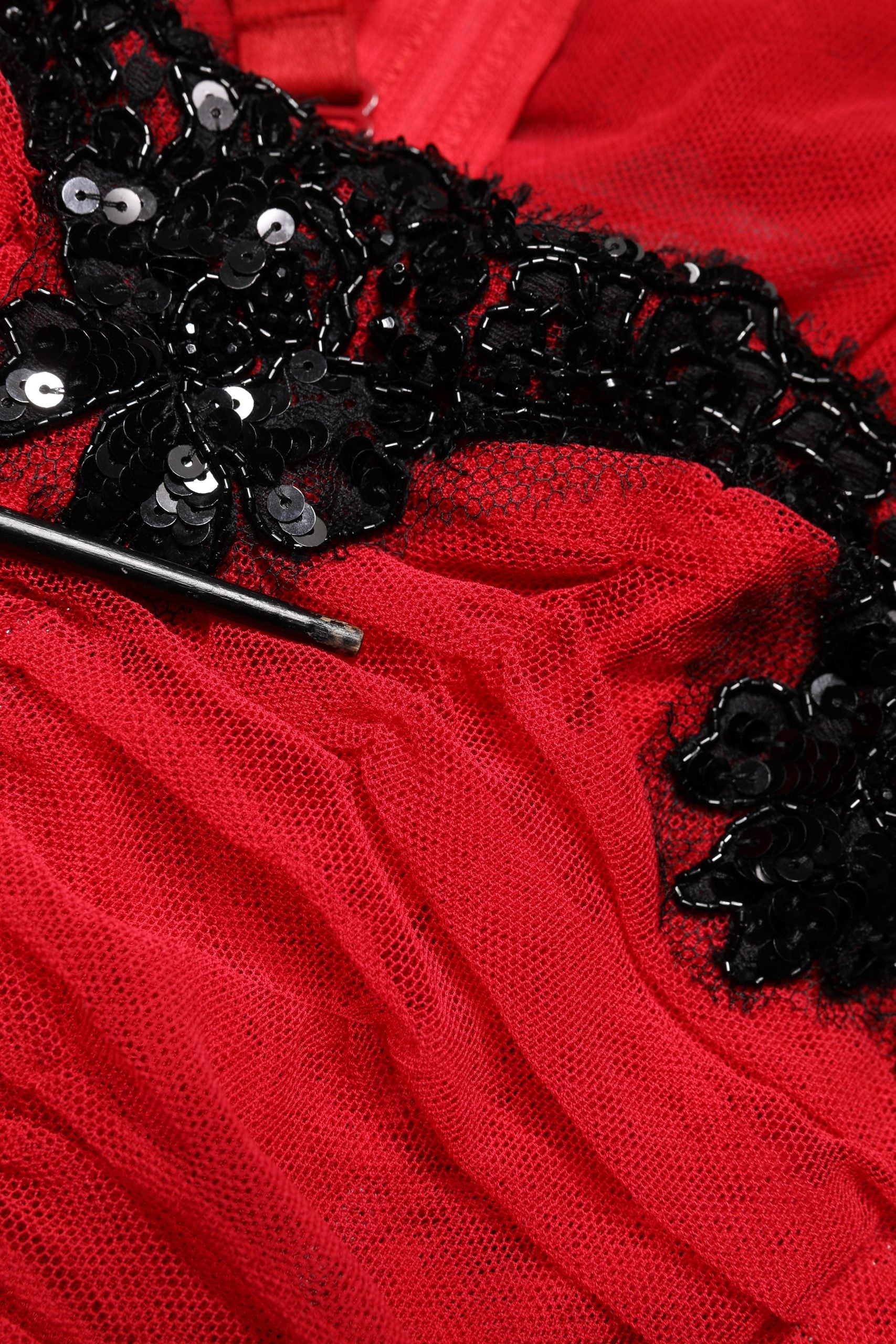 Dolce & Gabbana Red Mesh Trim Bodycon Sheath Midi Dress | Regal Royce