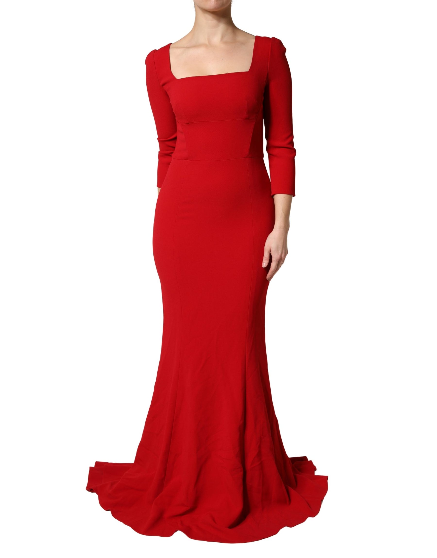 Dolce & Gabbana Red Viscose Sheath Bodycon Mermaid Dress | Regal Royce