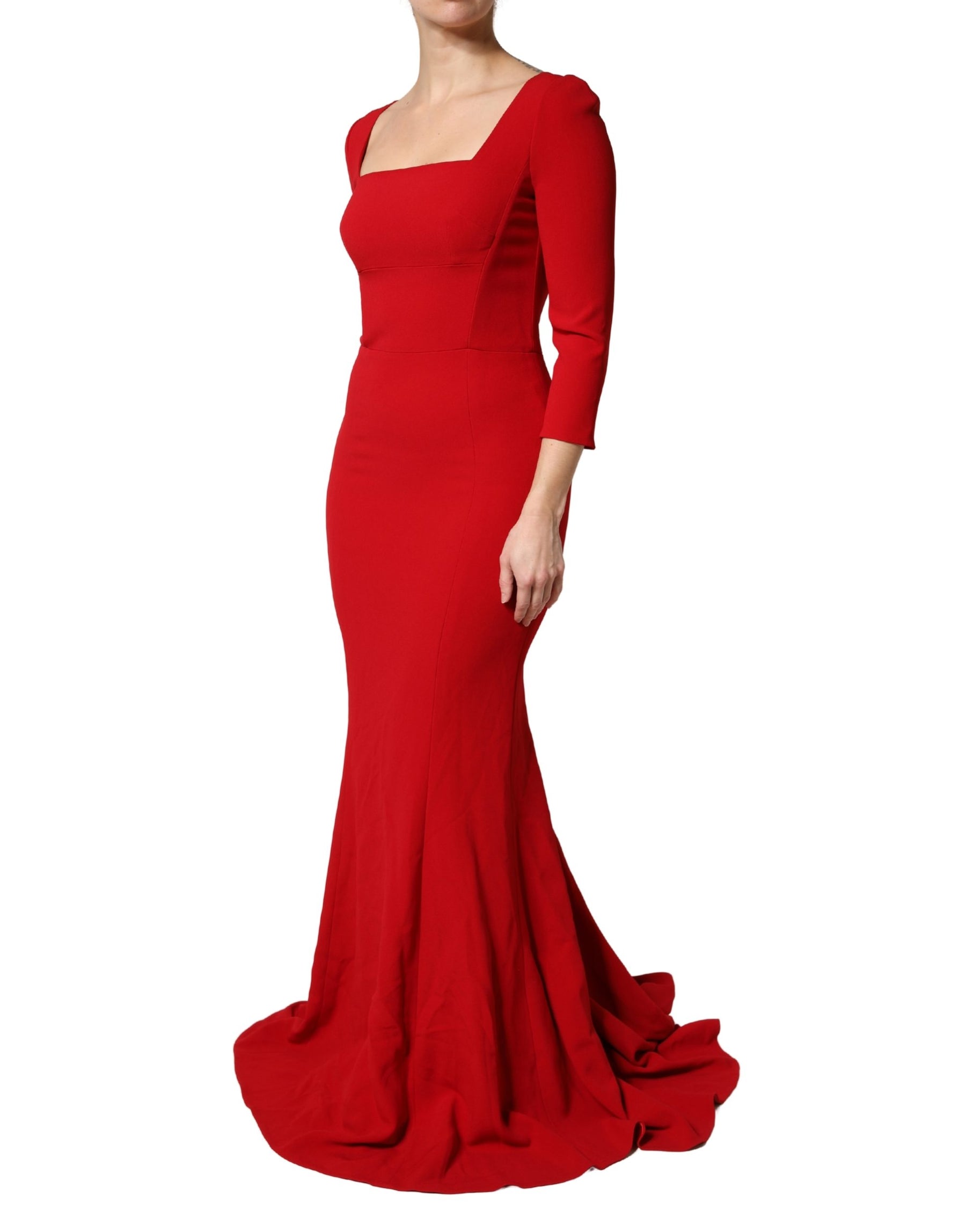 Dolce & Gabbana Red Viscose Sheath Bodycon Mermaid Dress | Regal Royce