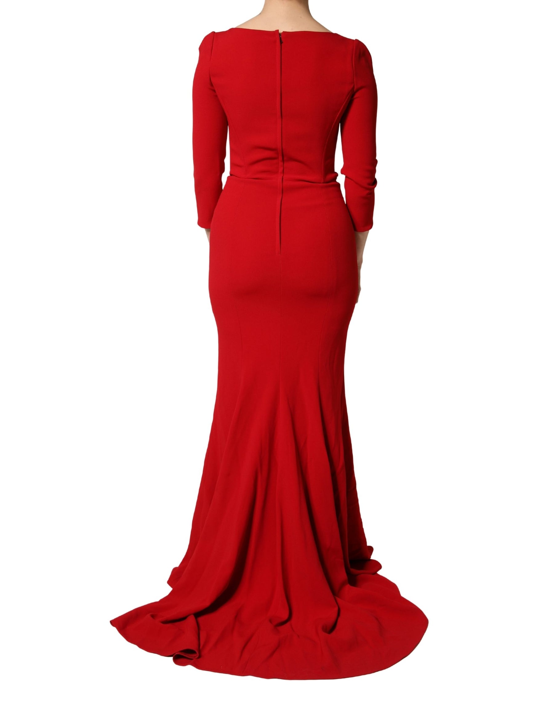 Dolce & Gabbana Red Viscose Sheath Bodycon Mermaid Dress | Regal Royce