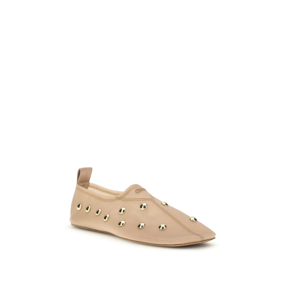 Chloé Multicolor Polyamide Ballet Flats | Regal Royce