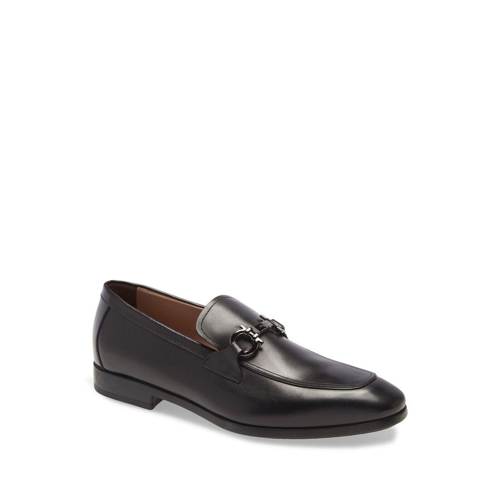 Salvatore Ferragamo Black Calfskin Slip-On Loafers | Regal Royce