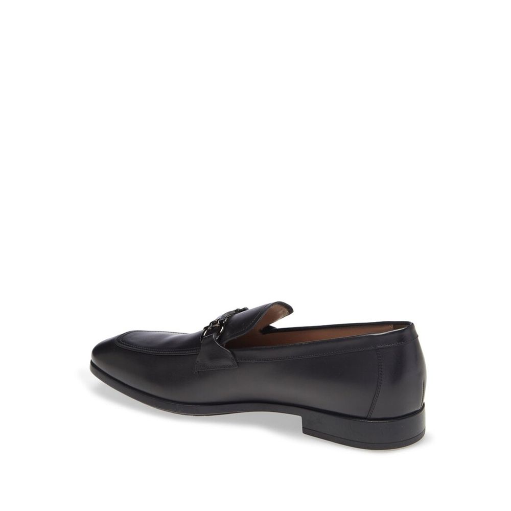 Salvatore Ferragamo Black Calfskin Slip-On Loafers | Regal Royce