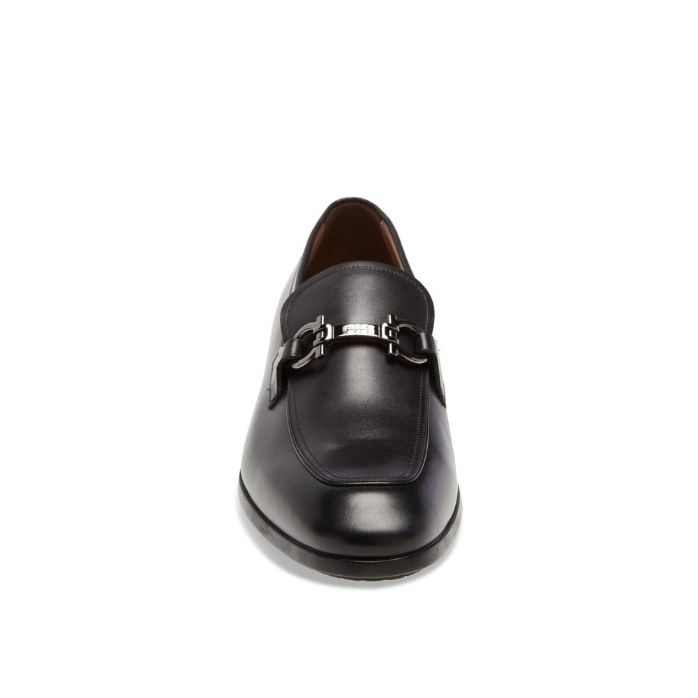 Salvatore Ferragamo Black Calfskin Slip-On Loafers | Regal Royce