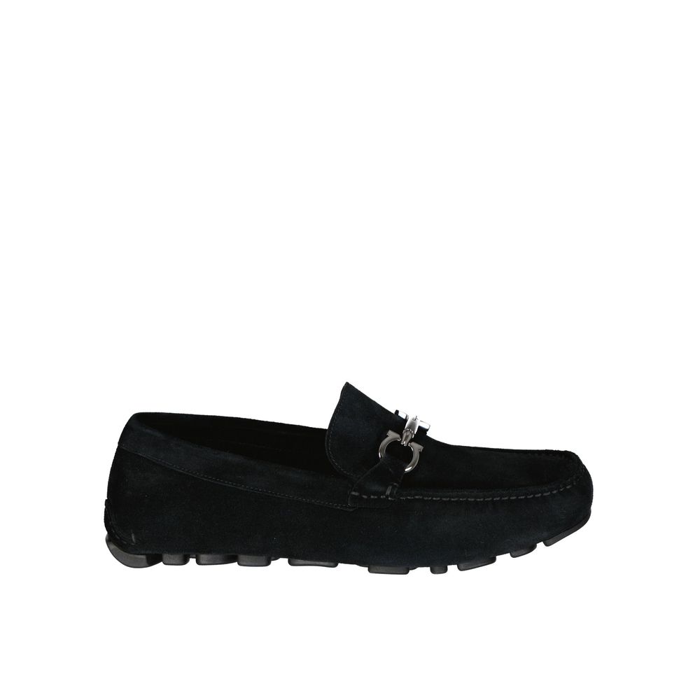 Salvatore Ferragamo Black Leather Slip-On Loafers | Regal Royce