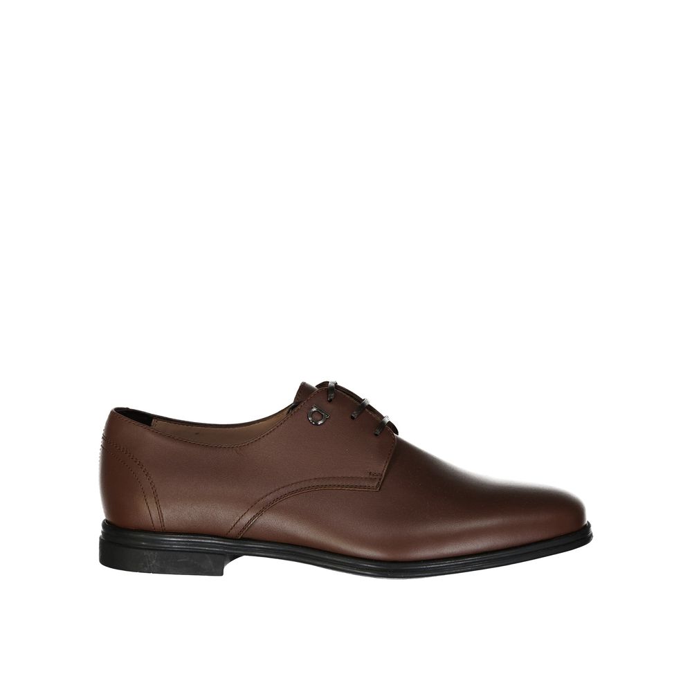 Salvatore Ferragamo Brown Leather Oxfords And Derbies | Regal Royce