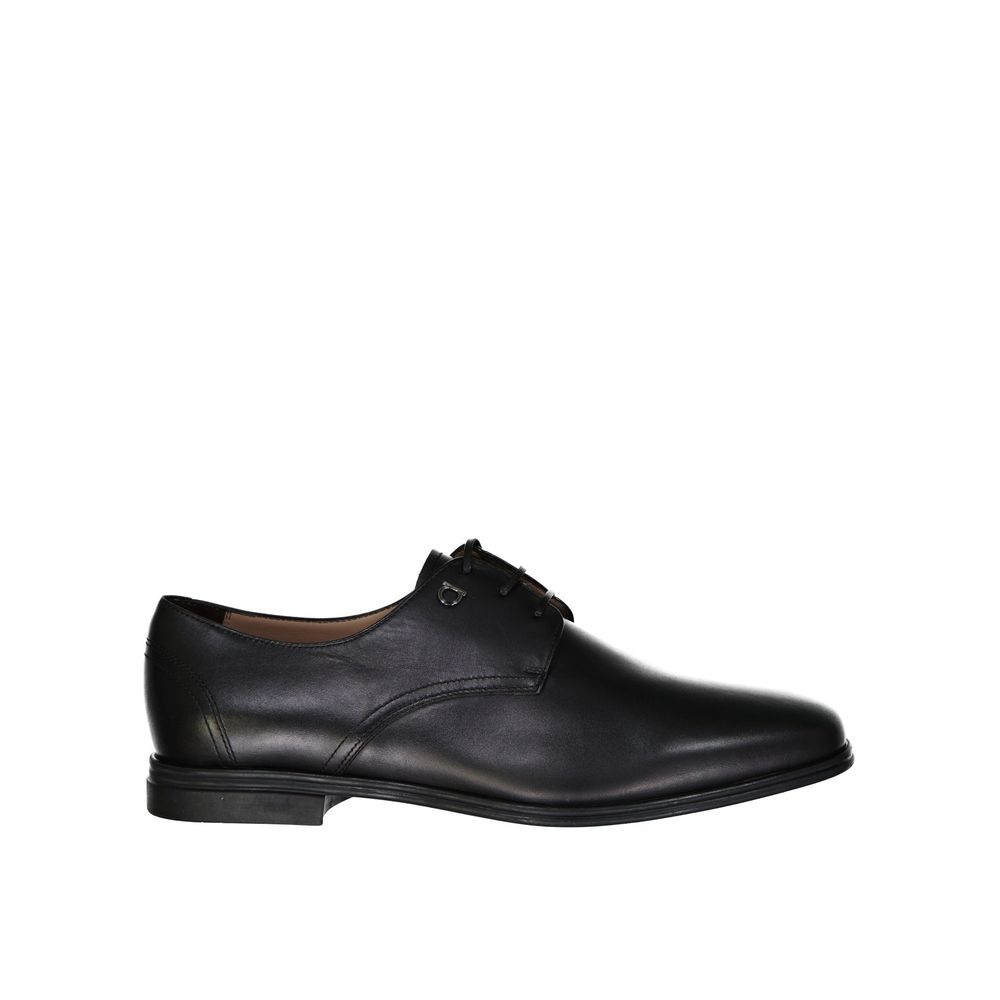 Salvatore Ferragamo Black Calfskin Oxfords And Derbies | Regal Royce