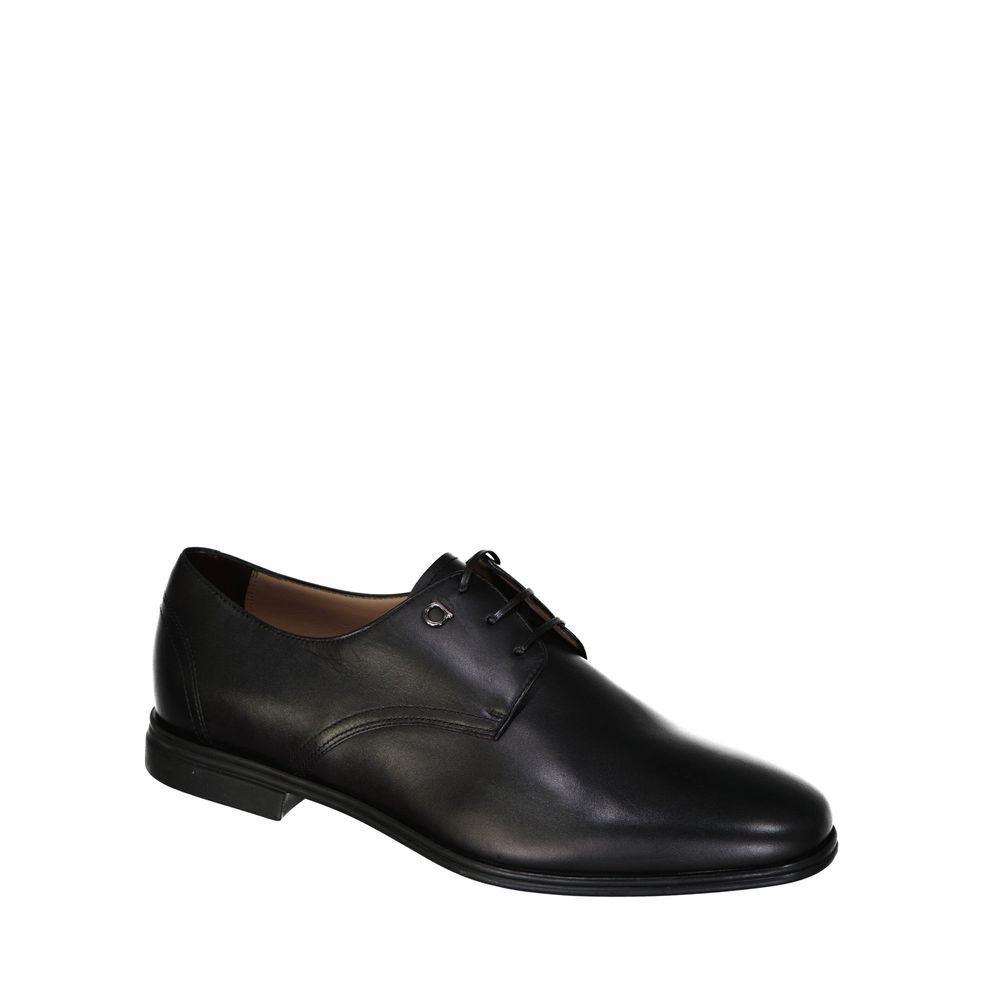 Salvatore Ferragamo Black Calfskin Oxfords And Derbies | Regal Royce