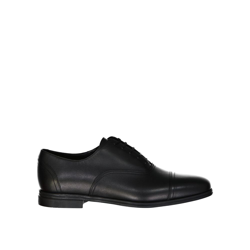 Salvatore Ferragamo Black Leather Oxfords And Derbies | Regal Royce