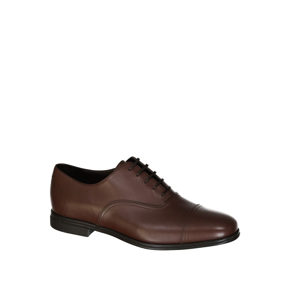 Salvatore Ferragamo Brown Leather Oxfords And Derbies | Regal Royce