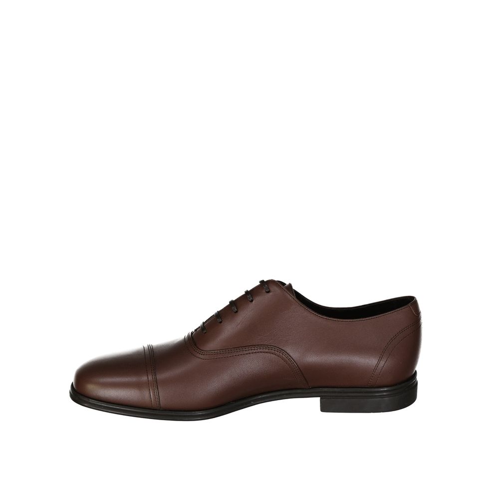 Salvatore Ferragamo Brown Leather Oxfords And Derbies | Regal Royce