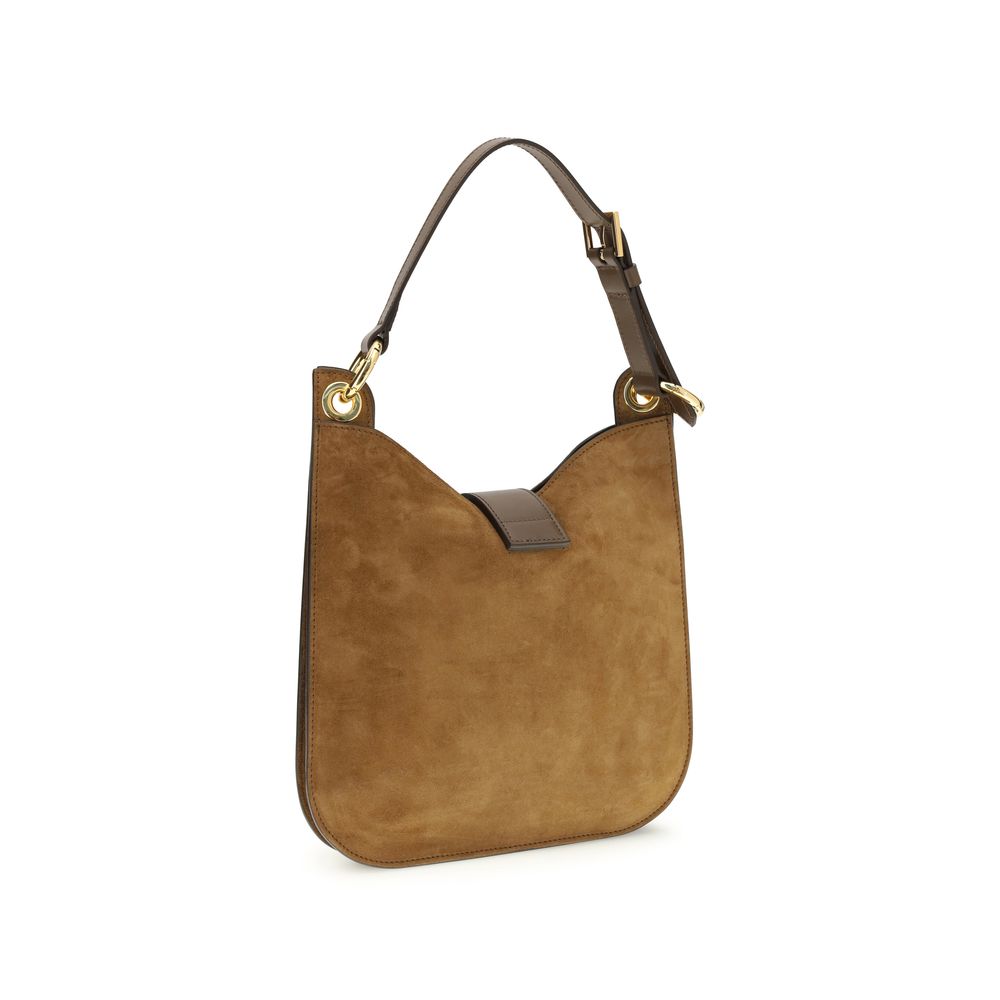 Tom Ford Brown Calf Leather Bos Taurus Shoulder Bag | Regal Royce