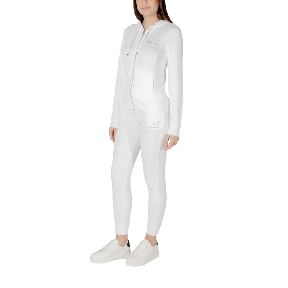EA7 Emporio Armani Cream Polyester Tracksuit | Regal Royce
