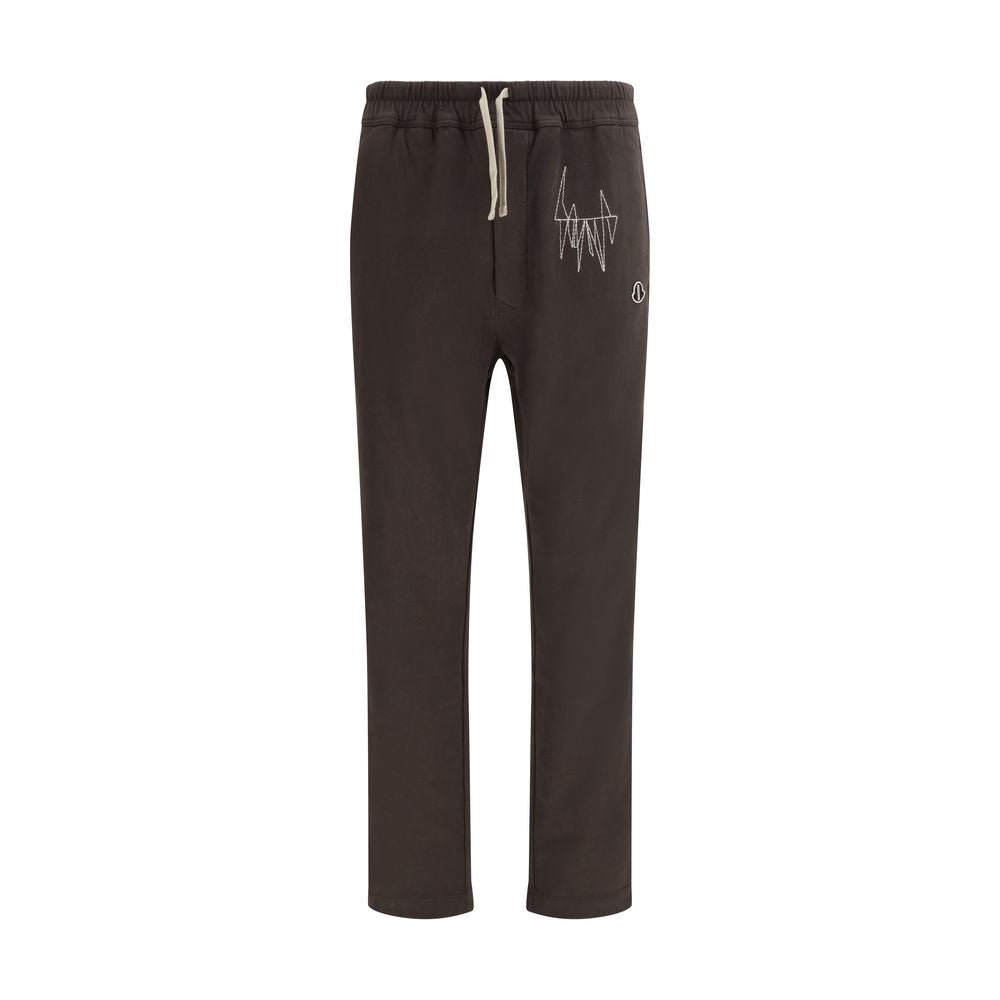 Moncler x Rick Owens Brown Cotton Athletic Pants | Regal Royce