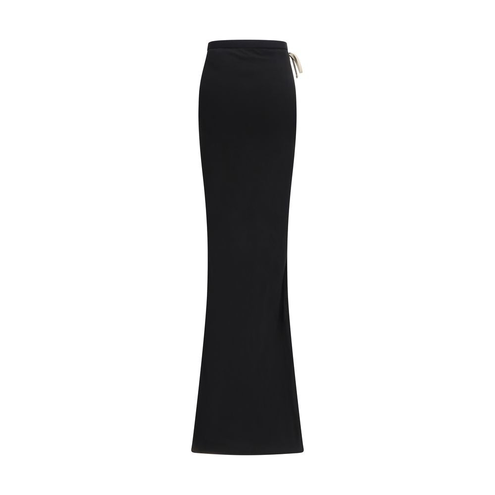 Moncler x Rick Owens Black Cotton Long Skirt | Regal Royce