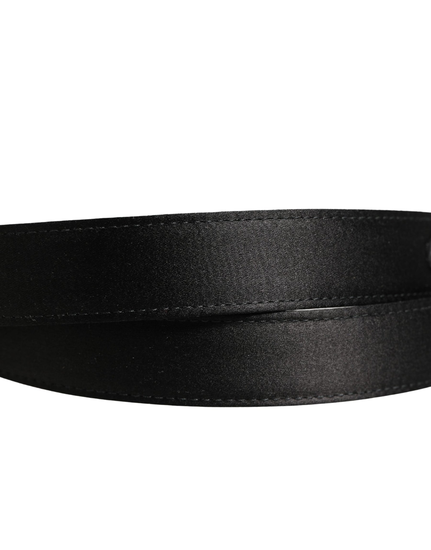 Dolce & Gabbana Men Black Classic Leather Metal Buckle Belt | Regal Royce