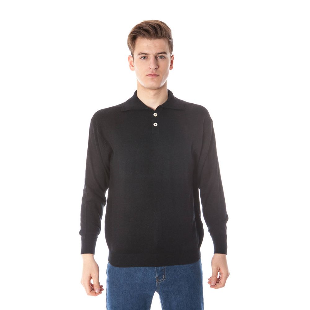 Yuko Nero Cashmere Men Sweater | Regal Royce