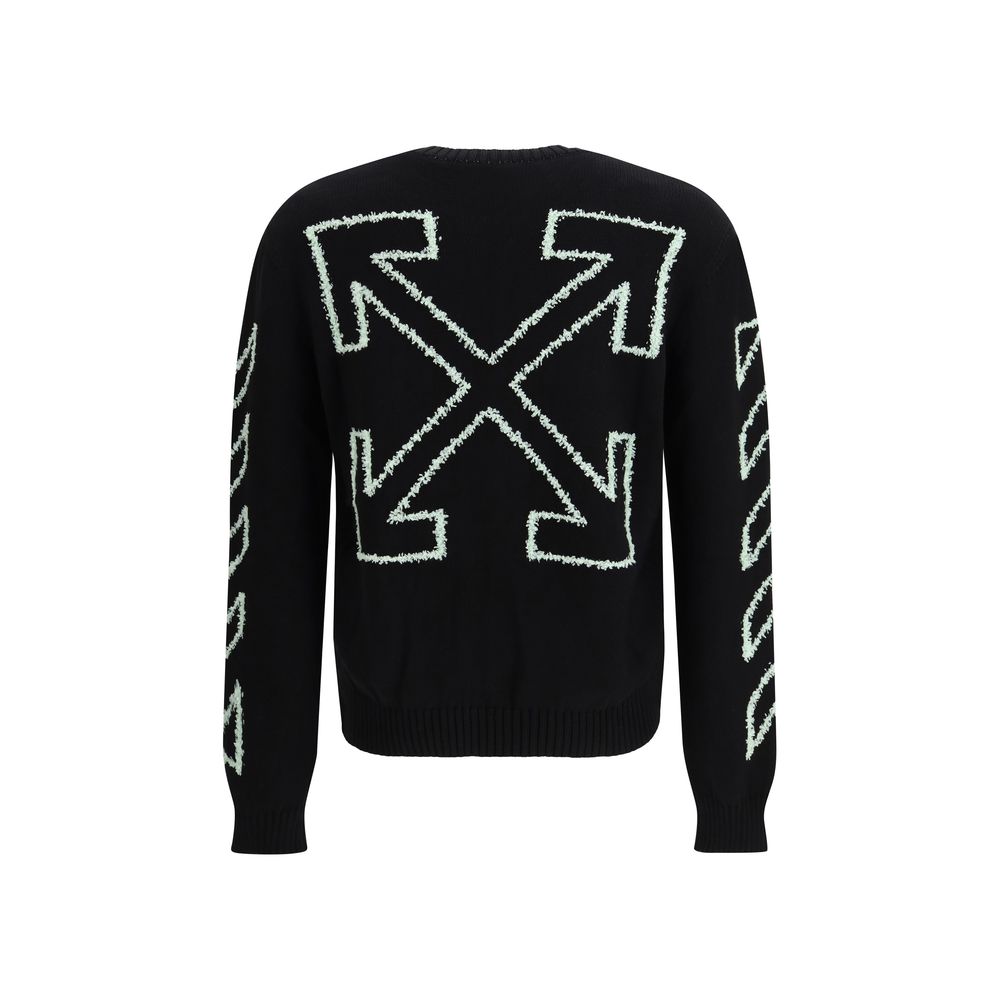 Off-White Black Cotton Sweatshirt | Regal Royce