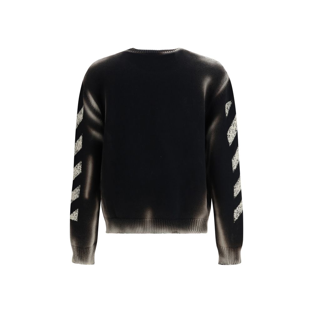 Off-White Black Cotton Sweatshirt | Regal Royce