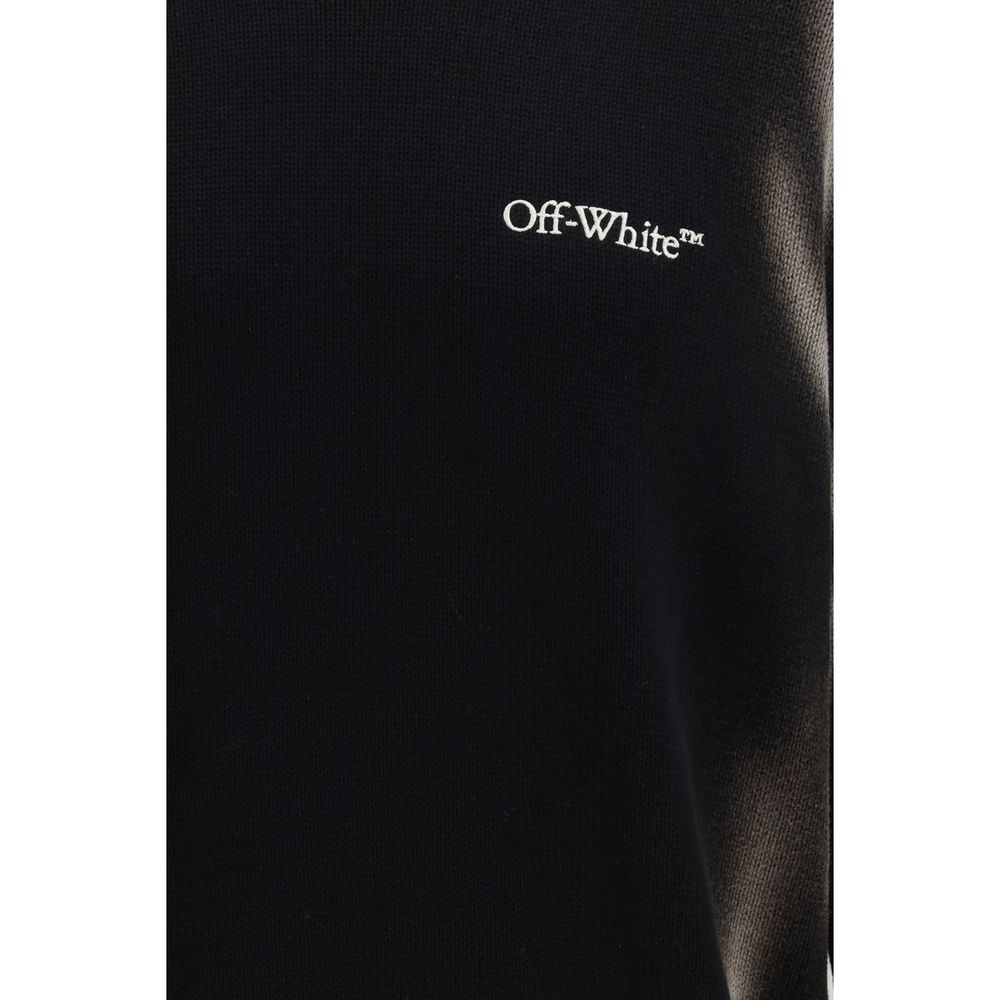 Off-White Black Cotton Sweatshirt | Regal Royce