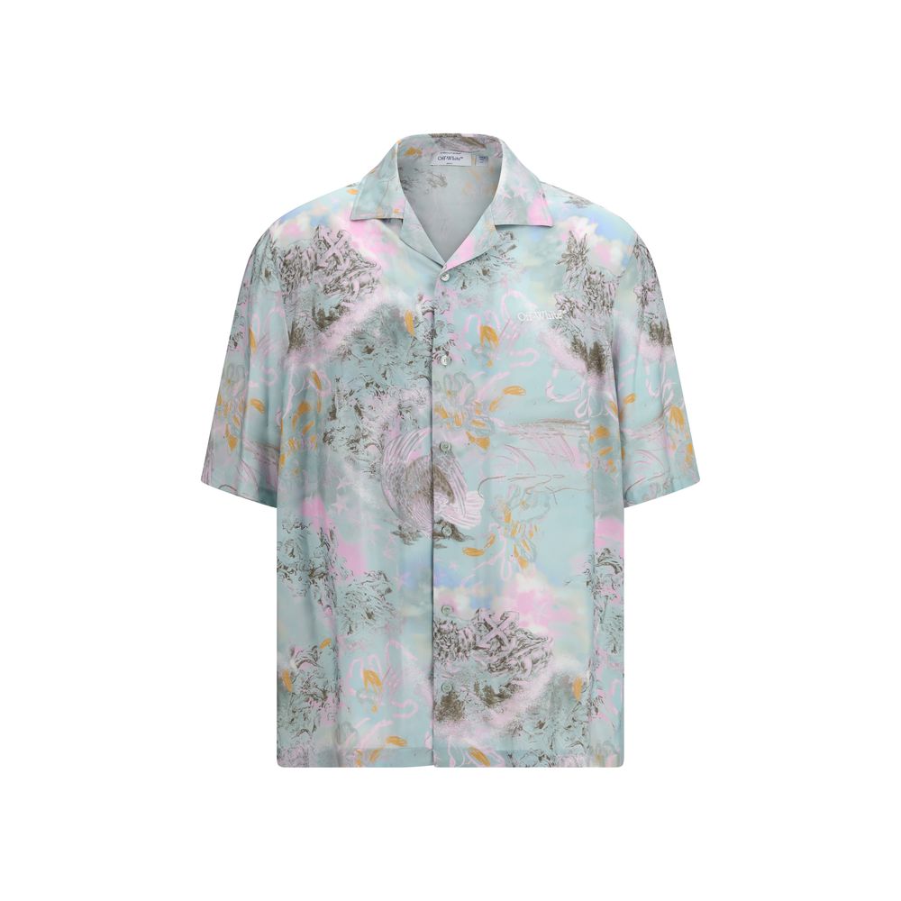 Off-White Multicolor Viscose Pattern Shirt | Regal Royce