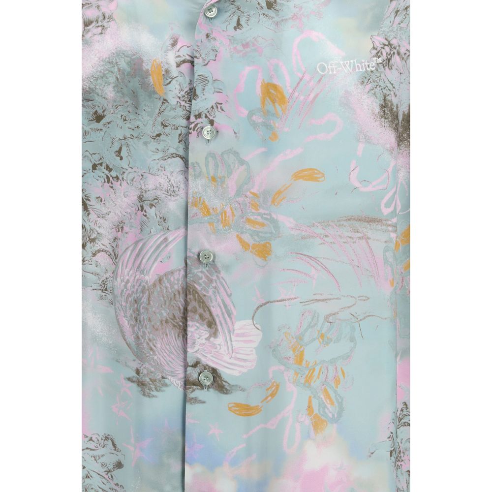 Off-White Multicolor Viscose Pattern Shirt | Regal Royce