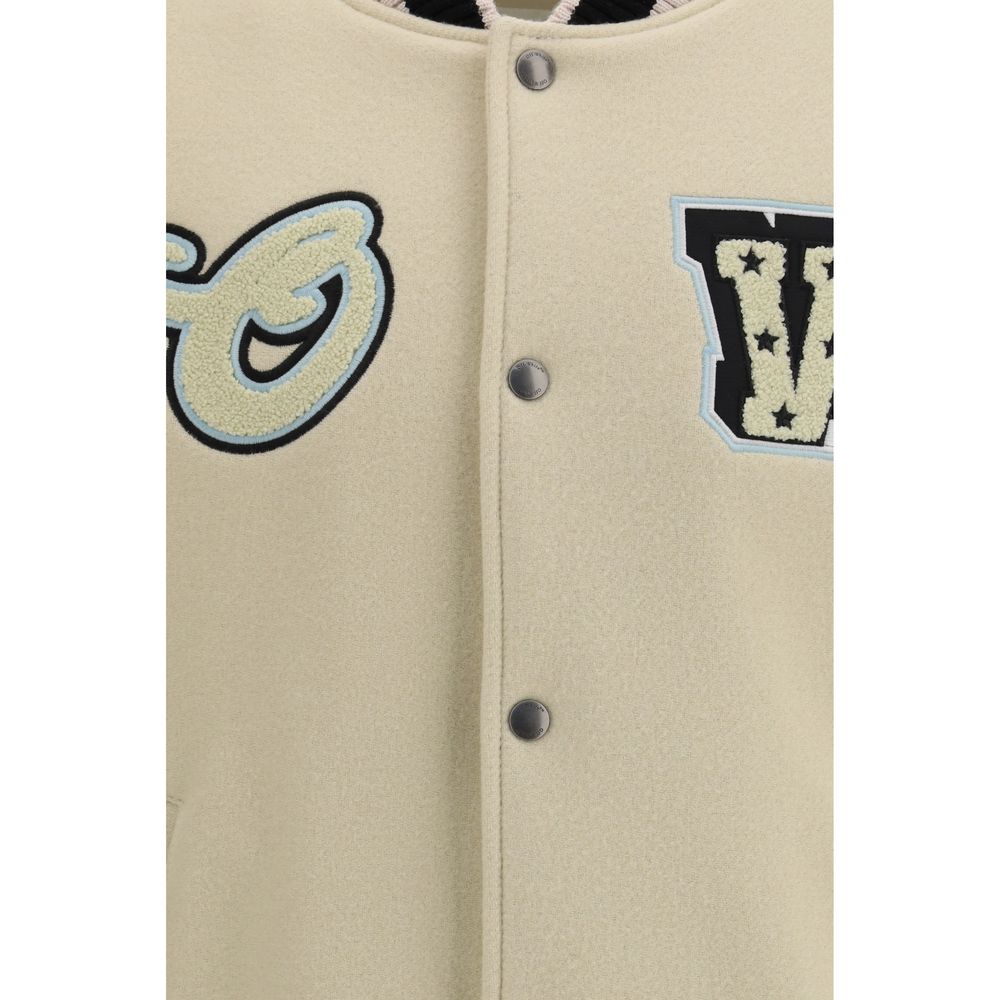 Off-White Beige Wool Bomber | Regal Royce