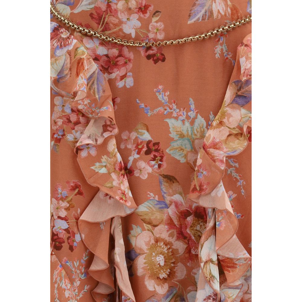 Zimmermann Orange Cotton Long Skirt | Regal Royce