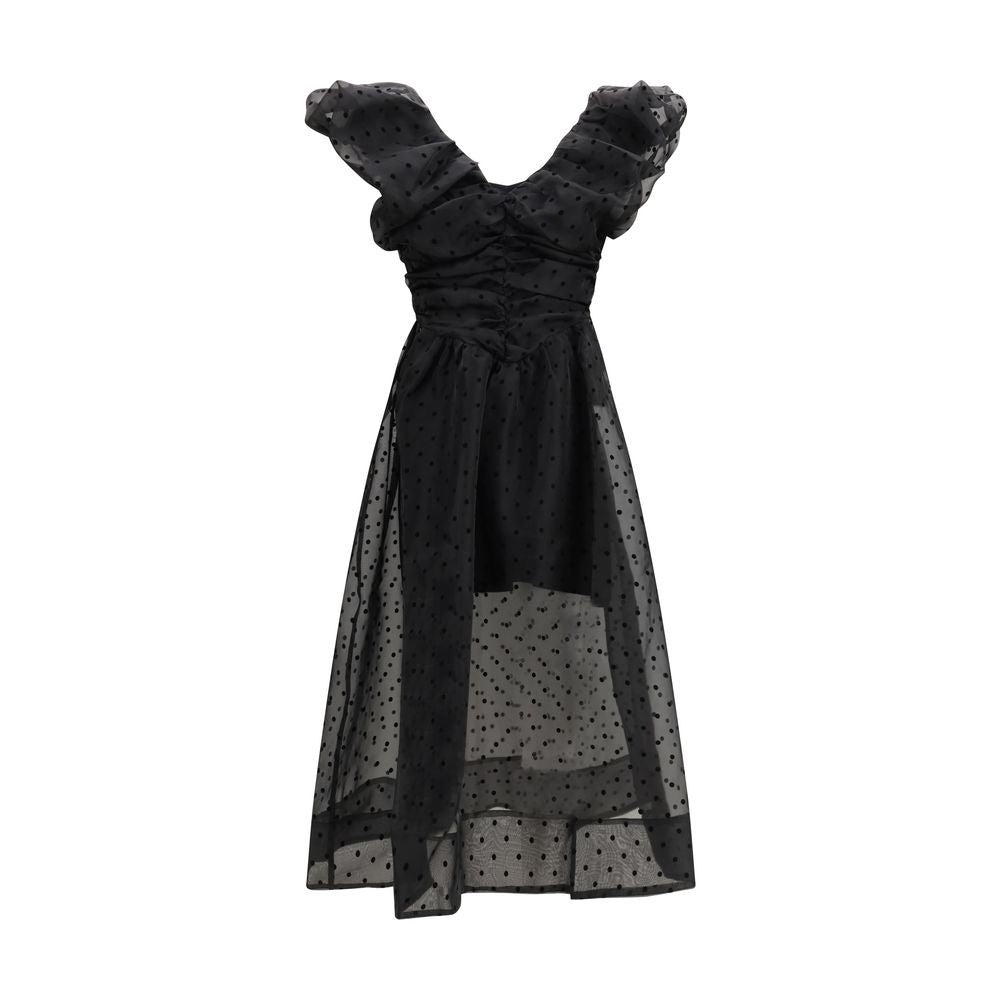 Ganni Black Recycled Polyester Cocktail Dress | Regal Royce