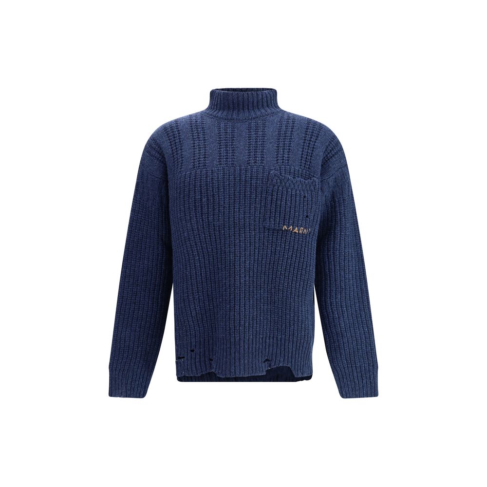 Marni Blue Wool Sweatshirt | Regal Royce