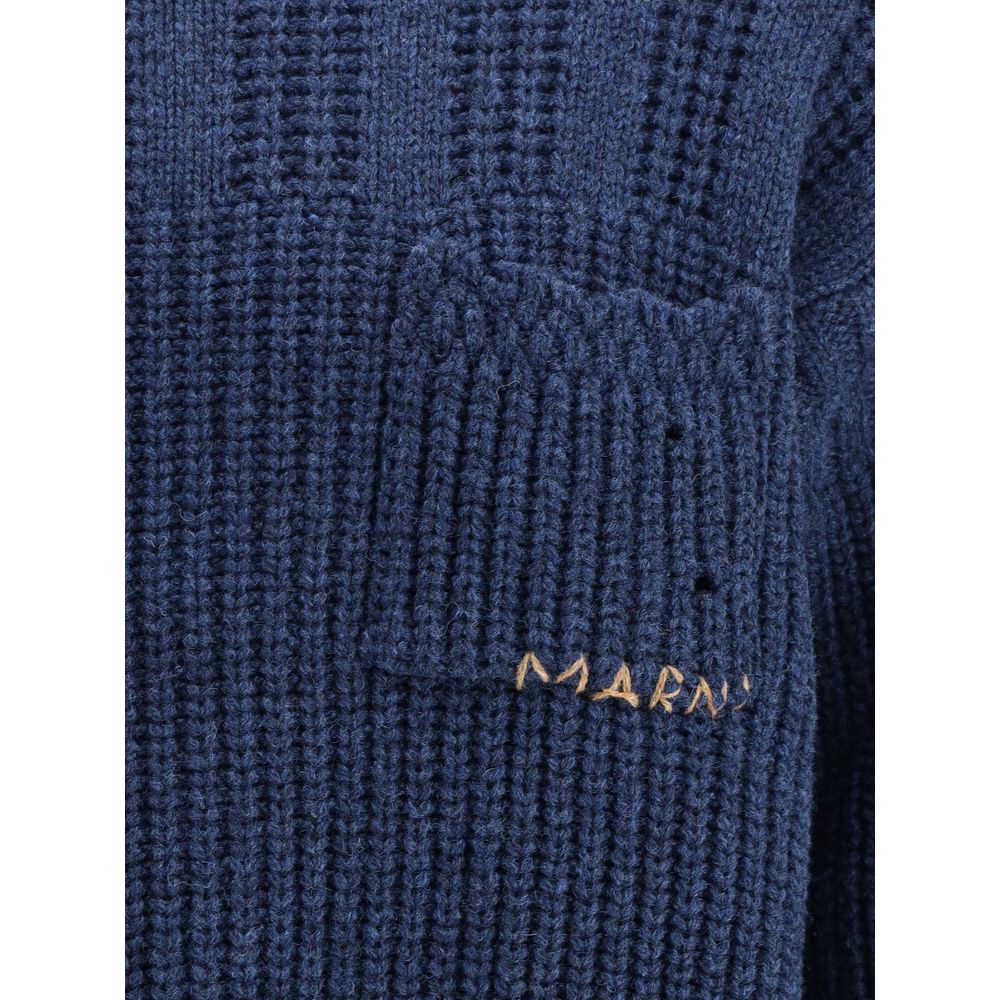 Marni Blue Wool Sweatshirt | Regal Royce