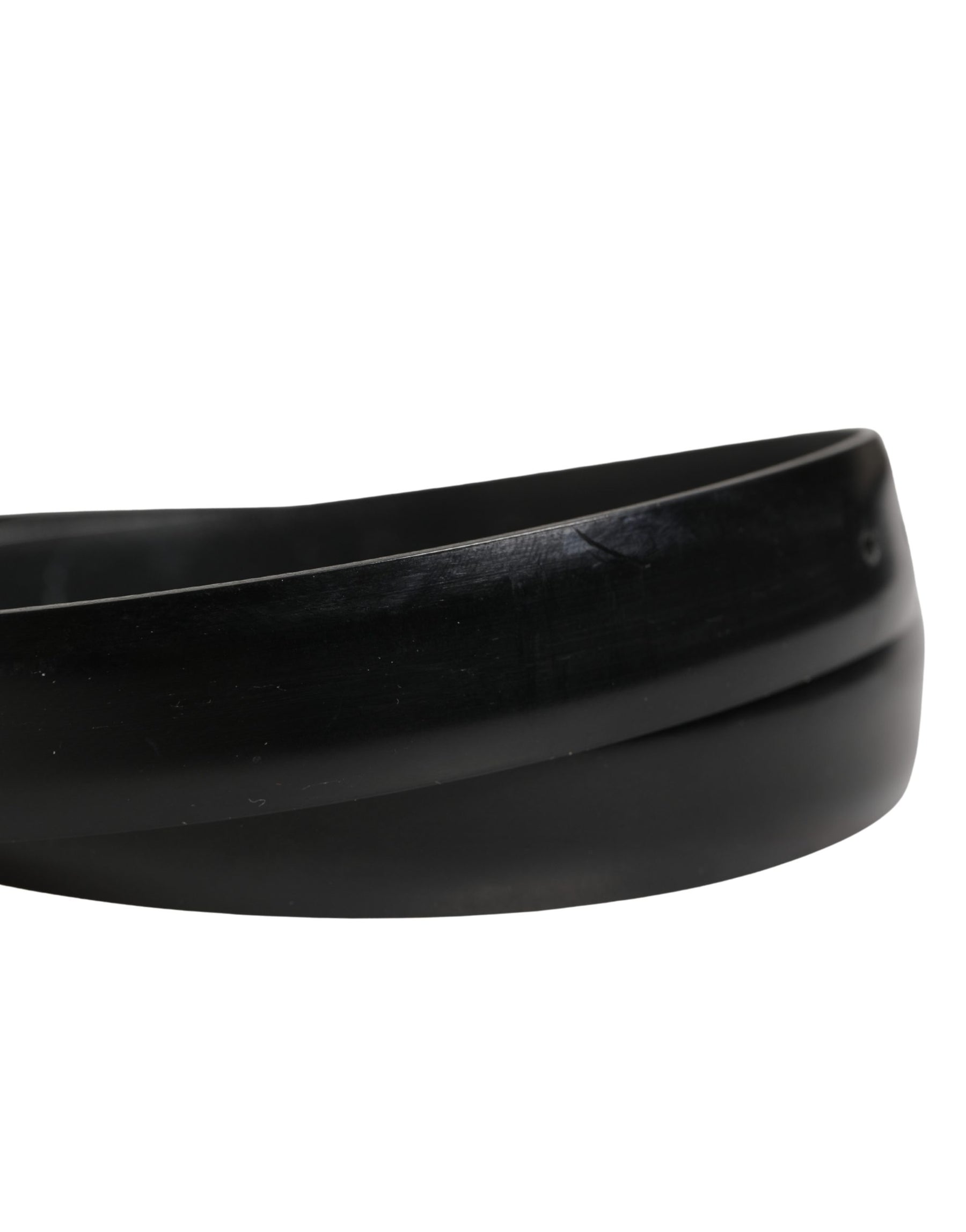 Dolce & Gabbana Men Black Classic Leather Metal Buckle Belt | Regal Royce