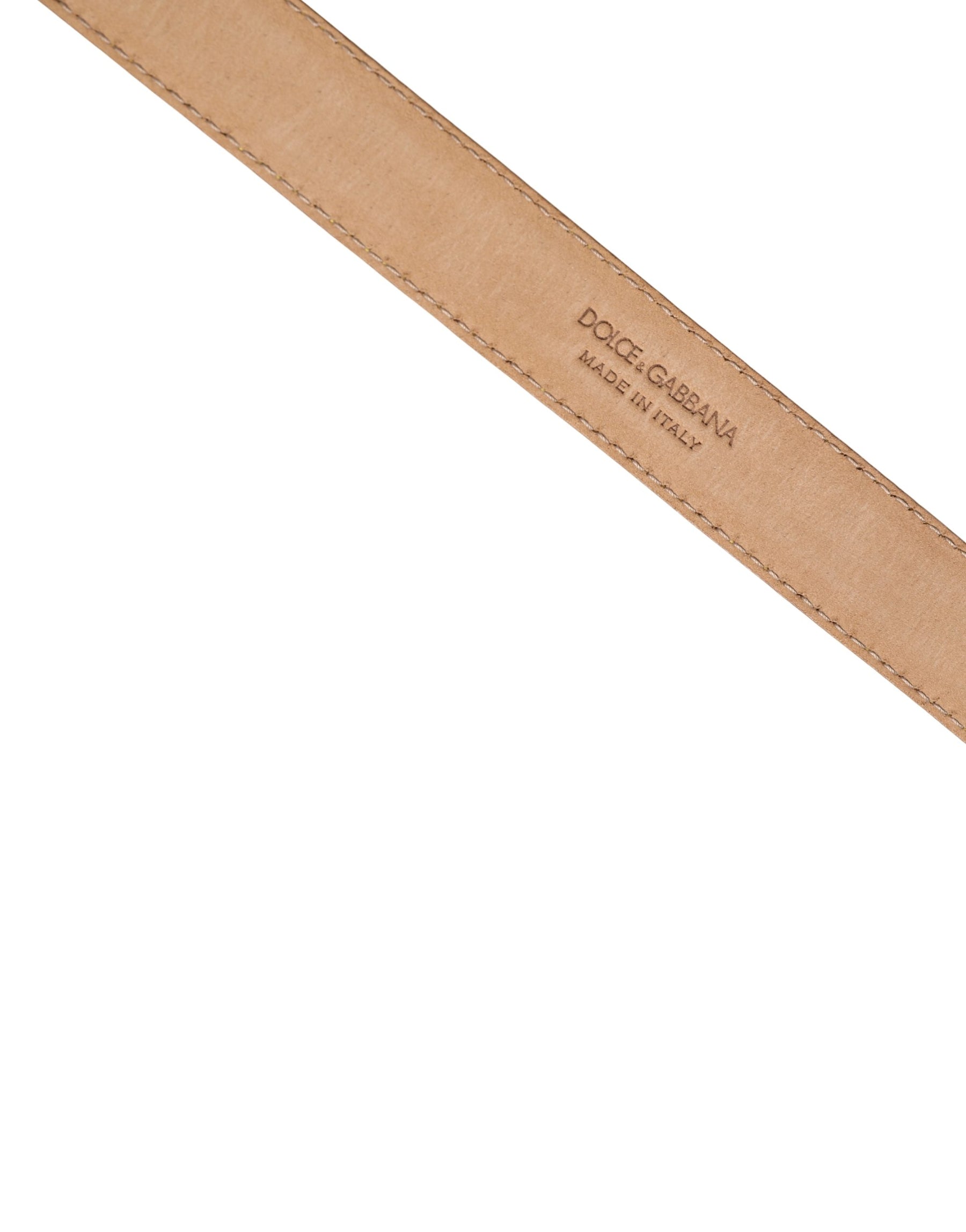 Dolce & Gabbana Men Yellow Classic Leather Metal Buckle Belt | Regal Royce