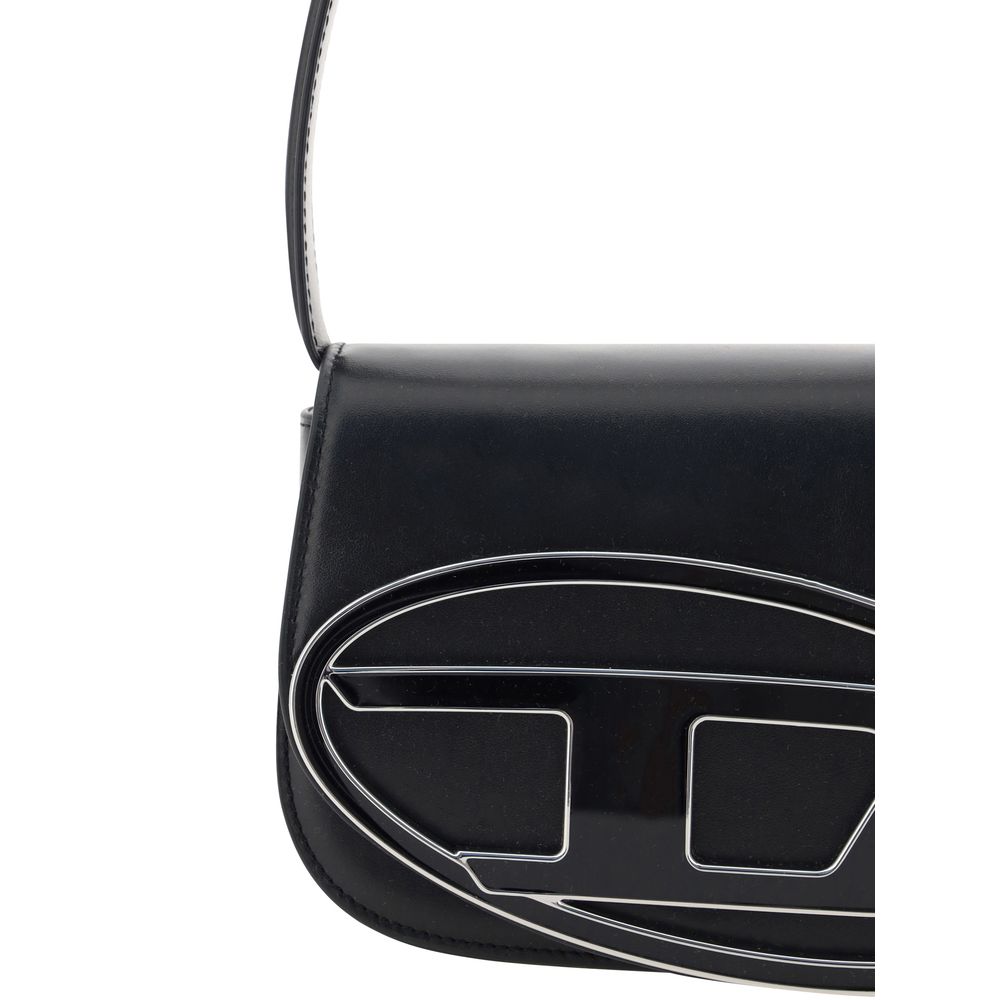 Diesel Black Calf Leather Bos Taurus Shoulder Bag | Regal Royce
