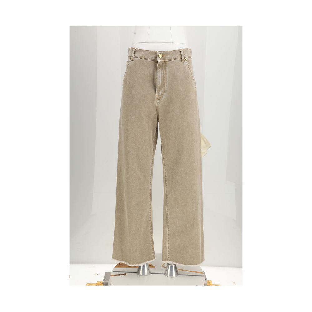 Darkpark Beige Cotton High-Waisted Jean | Regal Royce