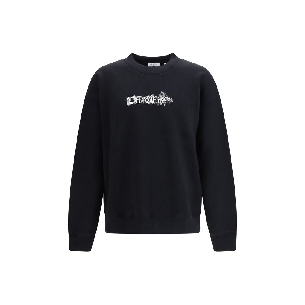 Off-White Black Cotton Sweatshirt | Regal Royce