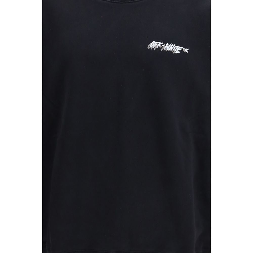 Off-White Black Cotton Sweatshirt | Regal Royce