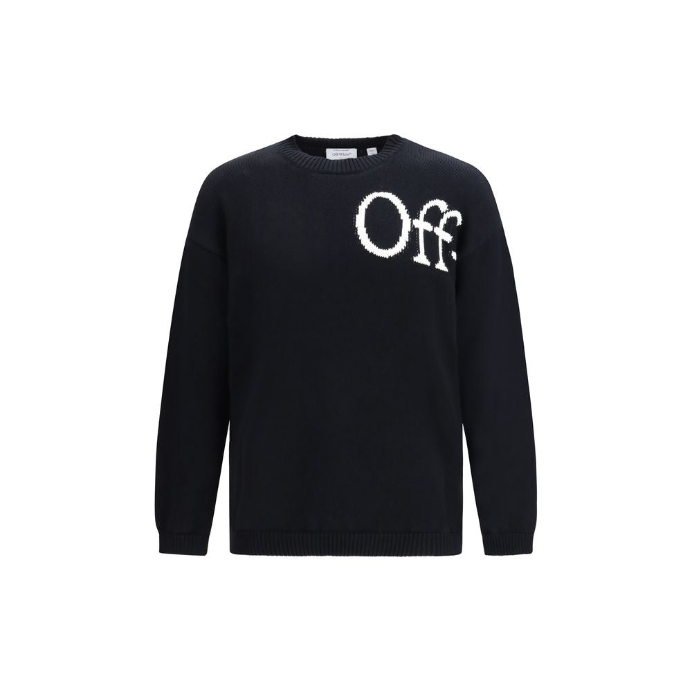 Off-White Black Cotton Sweatshirt | Regal Royce