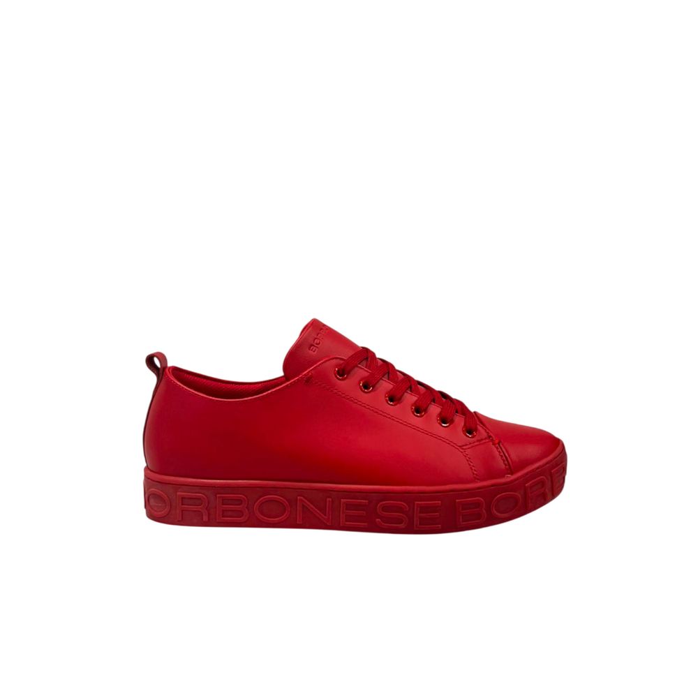 Borbonese Red Leather Men Sneaker | Regal Royce
