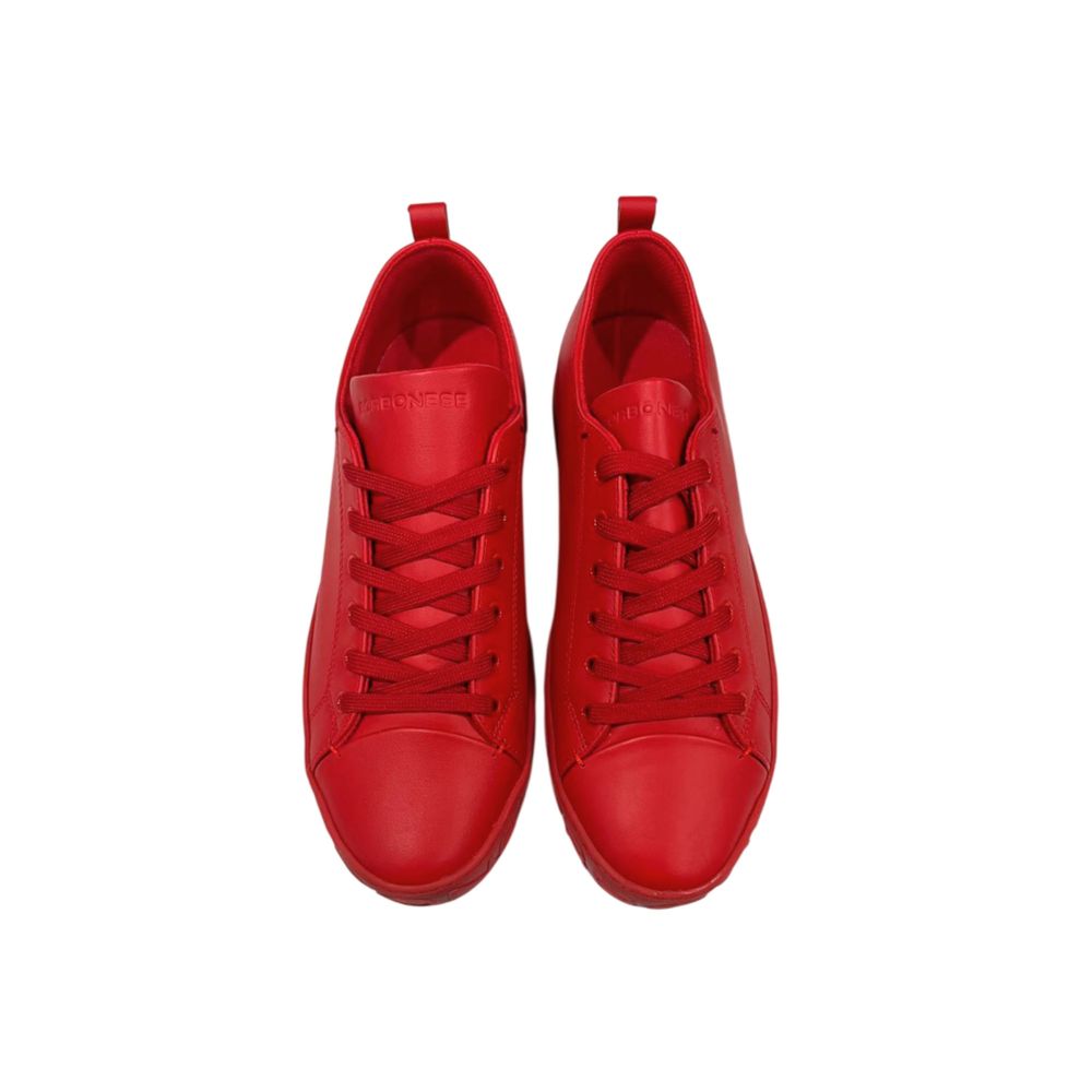 Borbonese Red Leather Men Sneaker | Regal Royce